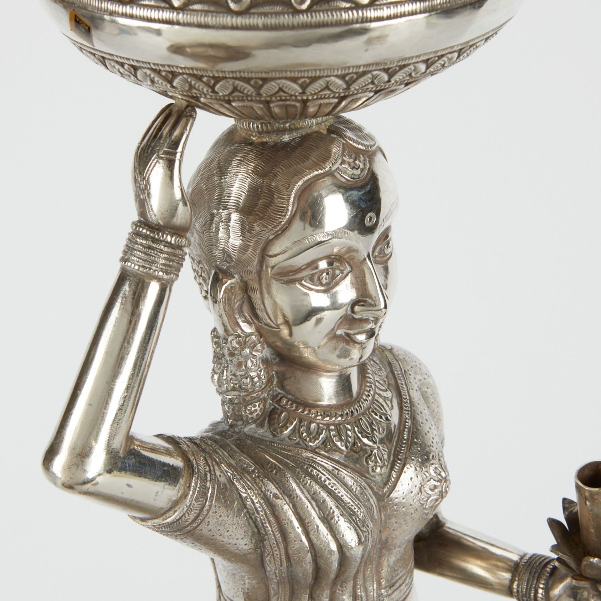 900 Silver Indian Hookah - Image 10 of 12