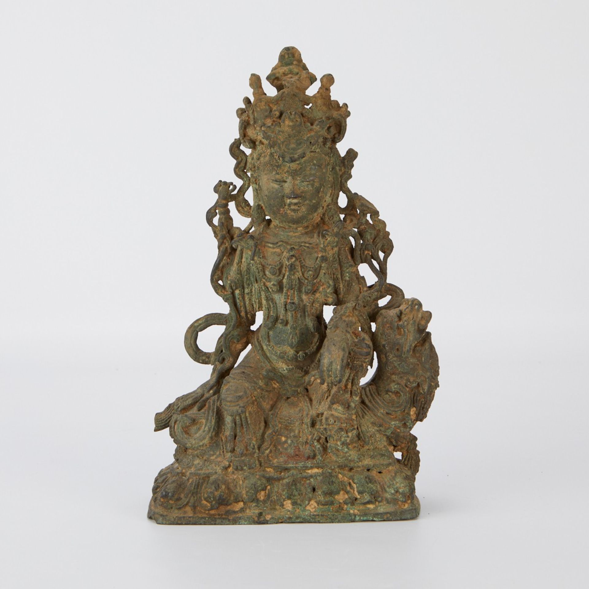 Tibetan Bronze Bodhisattva Manjushri - Image 2 of 11