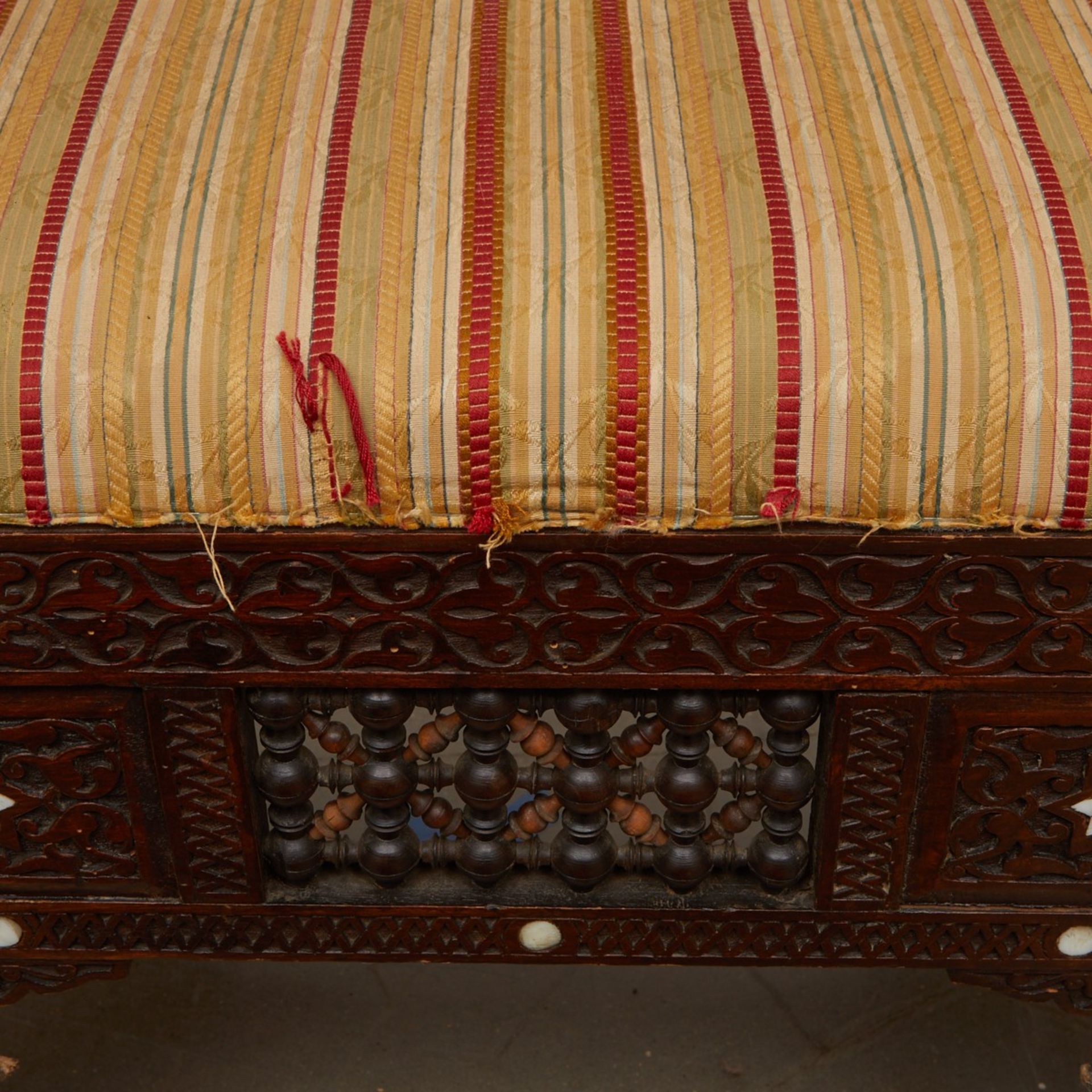 Syrian Mother of Pearl Inlaid Armchair - Image 7 of 9