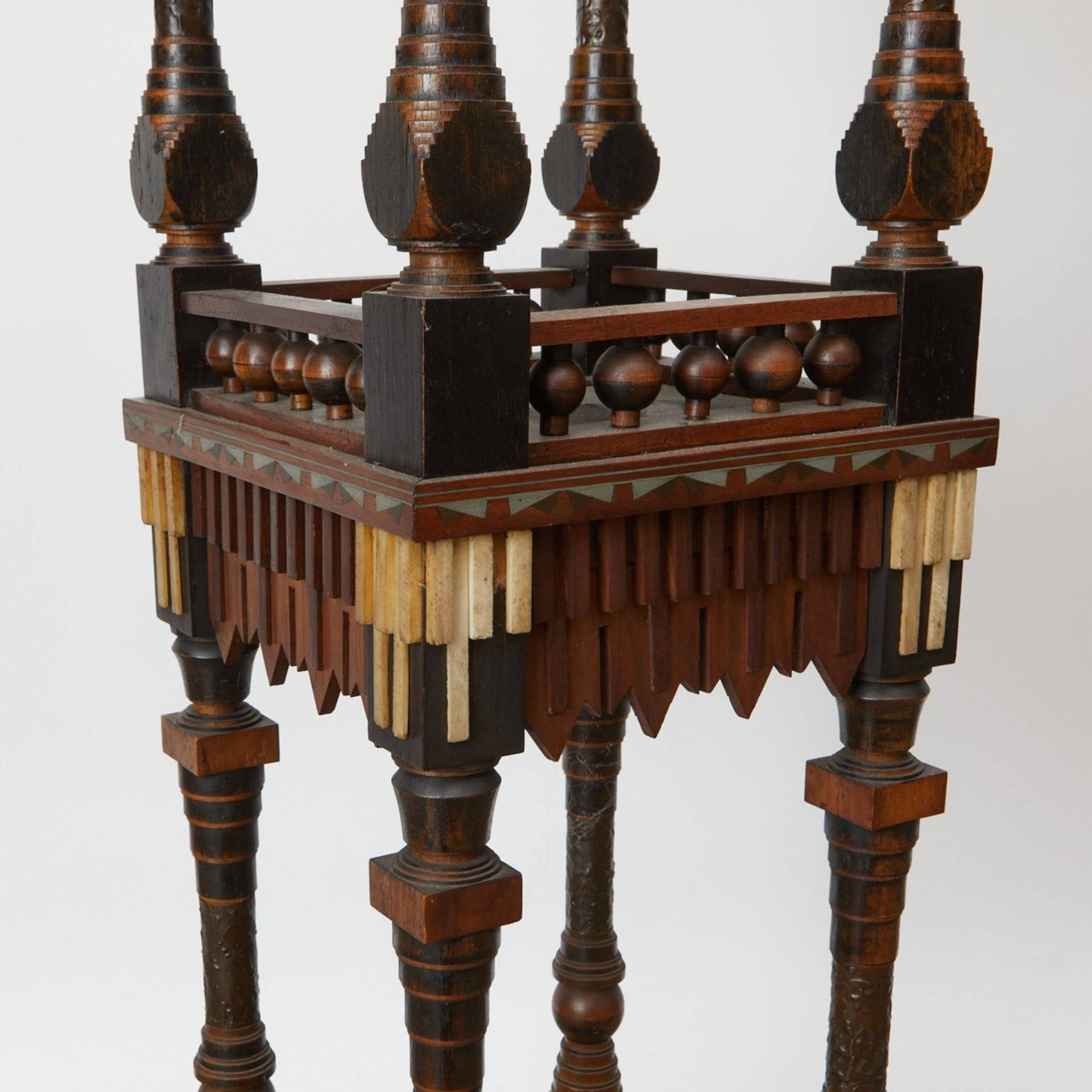 Carlo Bugatti Wooden Plinth or Stand - Image 11 of 12