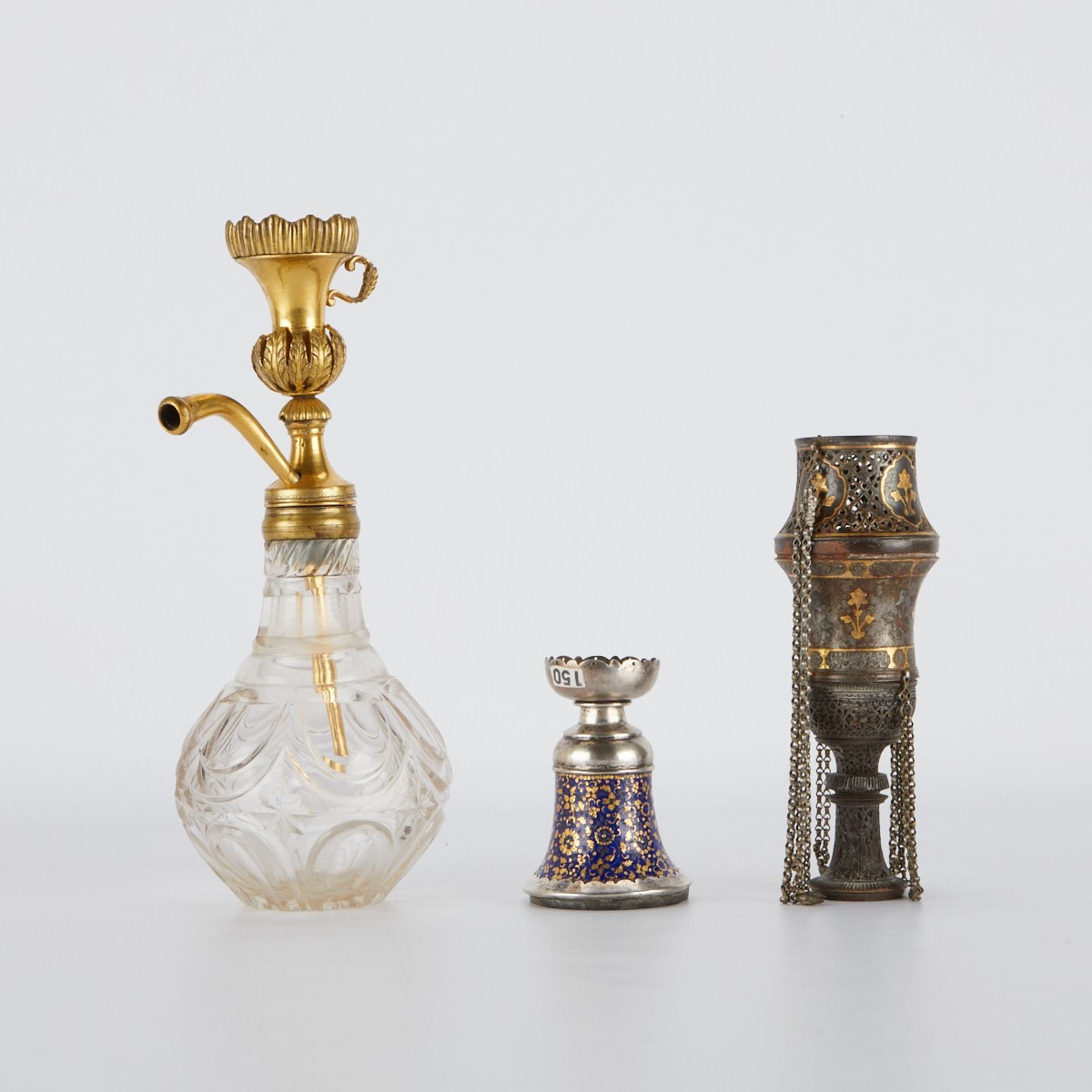 3 Persian Ottoman Turkish Vessels - Image 2 of 12