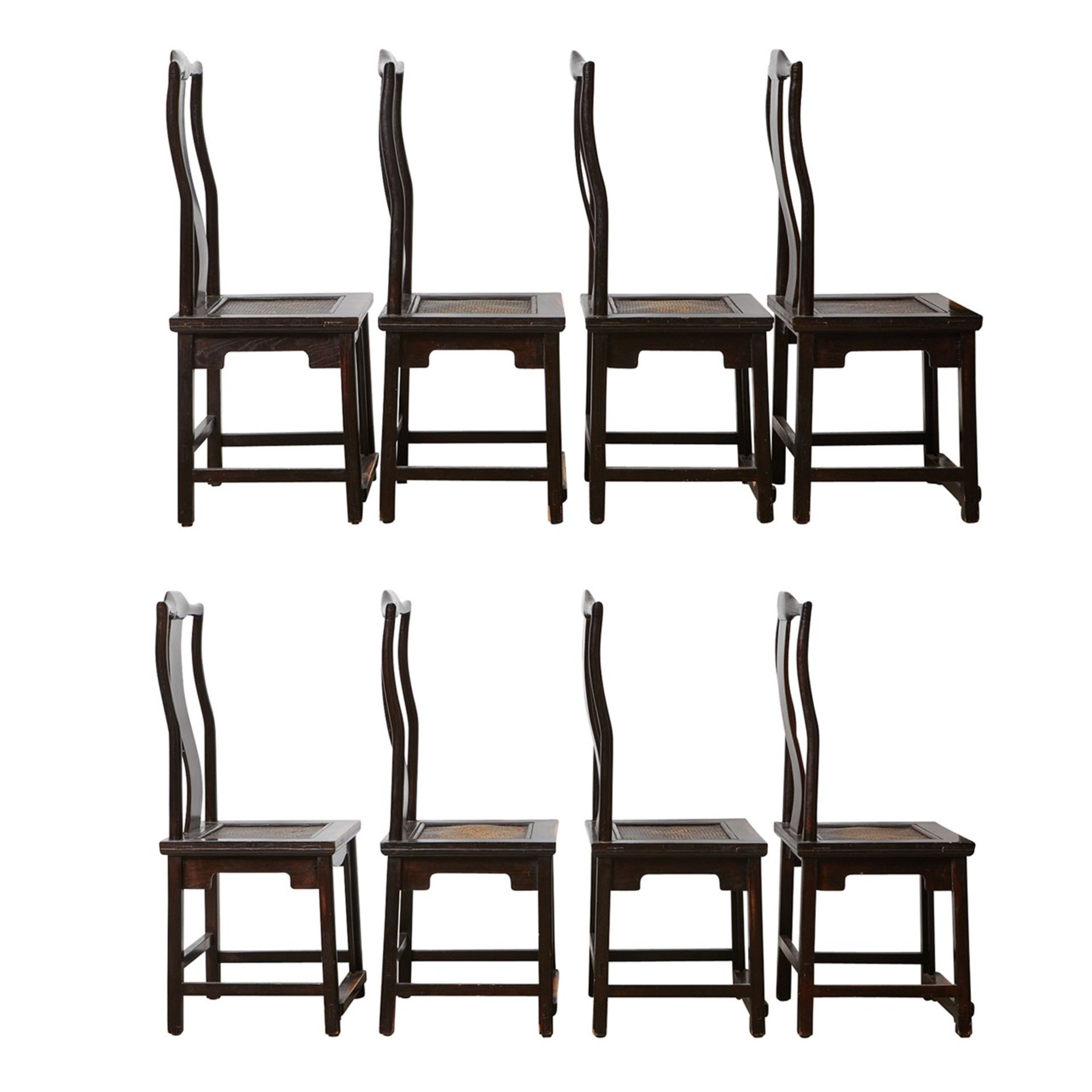 Modern Chinese Lacquered Table w/ 8 Chairs - Bild 5 aus 18