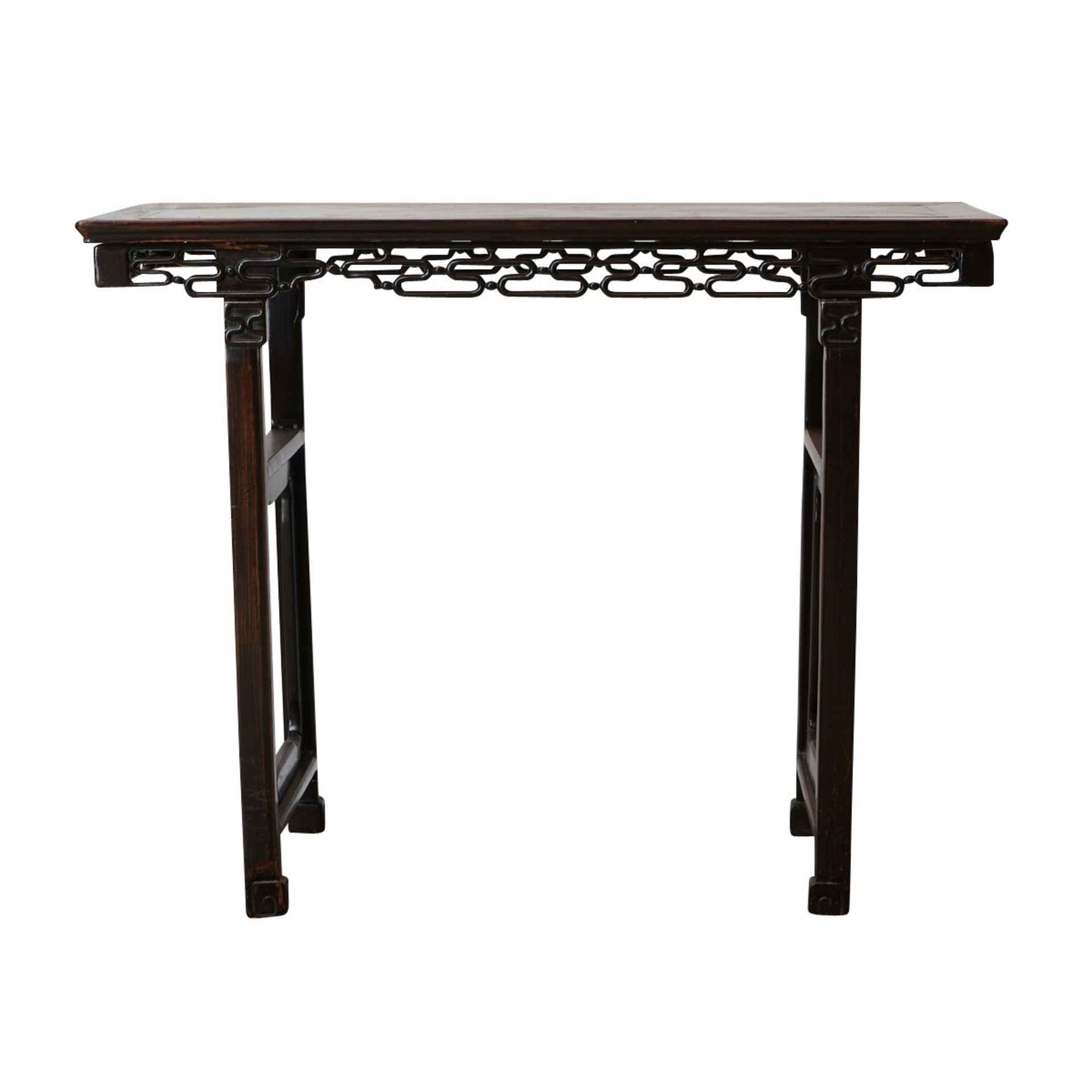 19th c. Chinese Hardwood Altar Table - Bild 8 aus 11