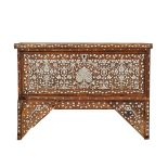 Syrian Mother of Pearl Inlaid Wedding Chest