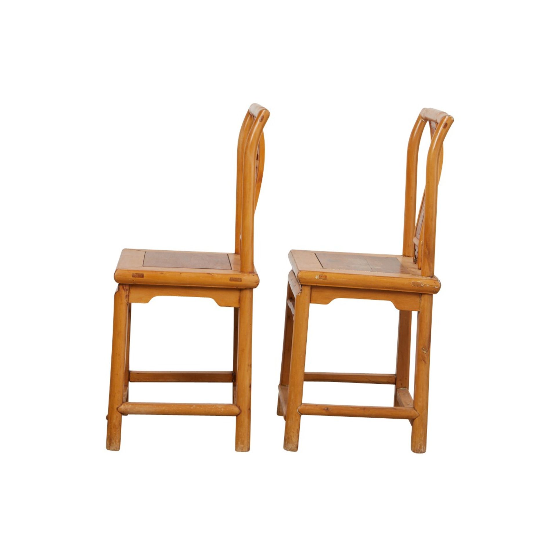Pair of Chinese Hardwood Chairs - Bild 5 aus 14