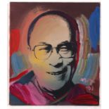 Peter Max Portrait Painting Dalai Lama