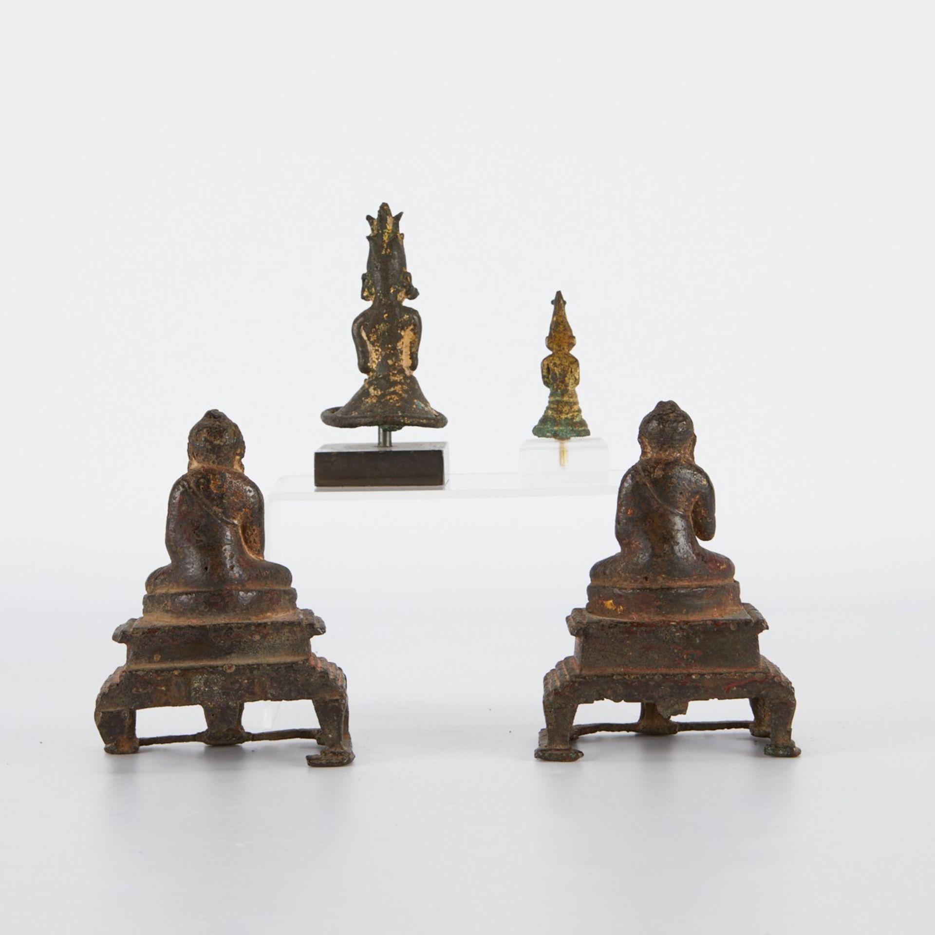 4 Southeast Asian Bronze Buddhas - Image 3 of 7