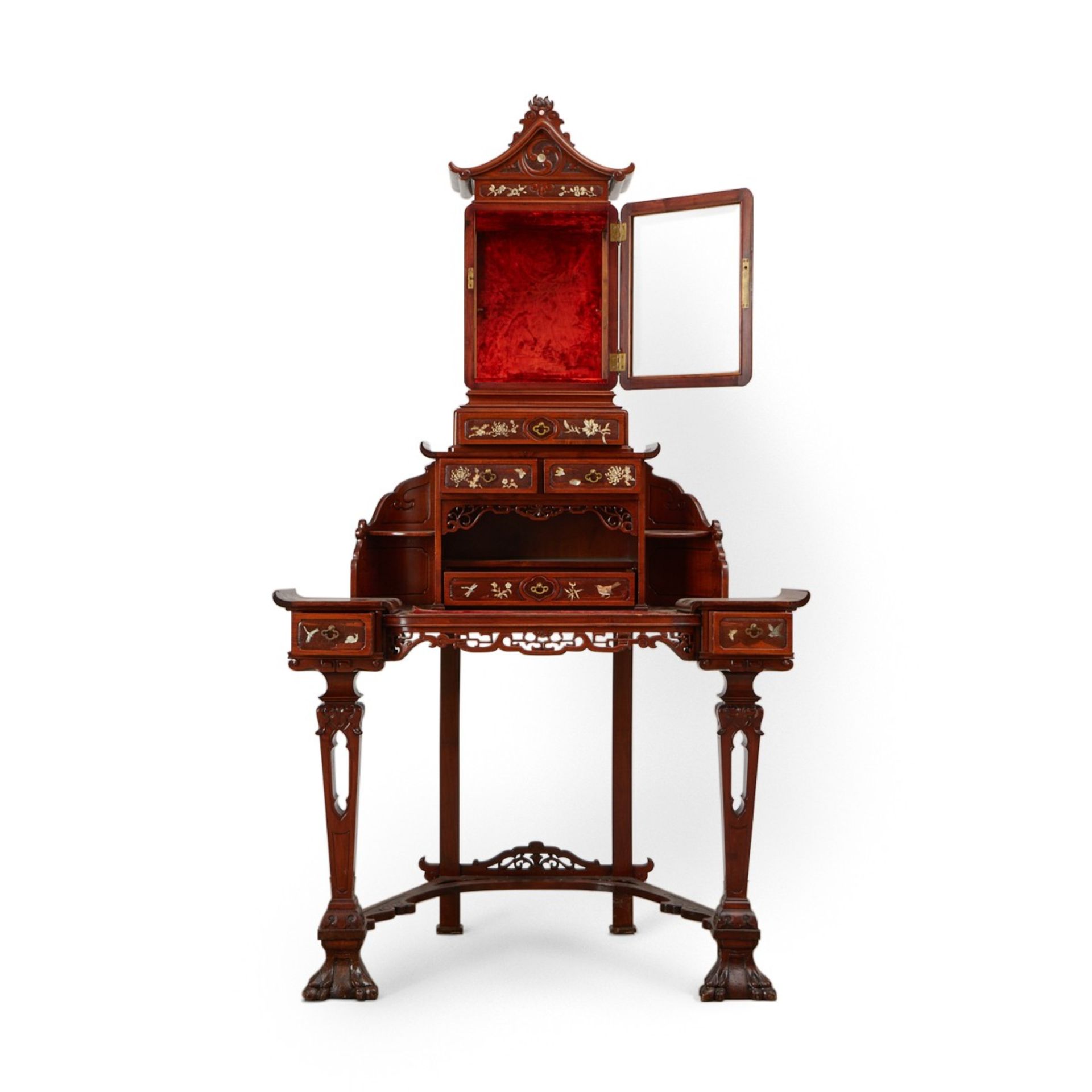 Gabriel Viardot Victorian Chinoiserie Desk - Image 2 of 10