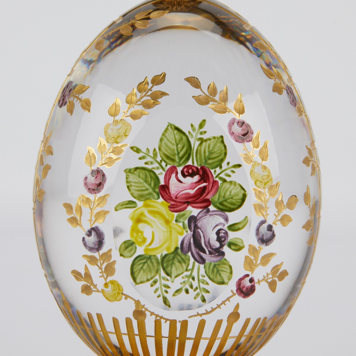 Theo Faberge Rose Garden Egg - Image 6 of 9