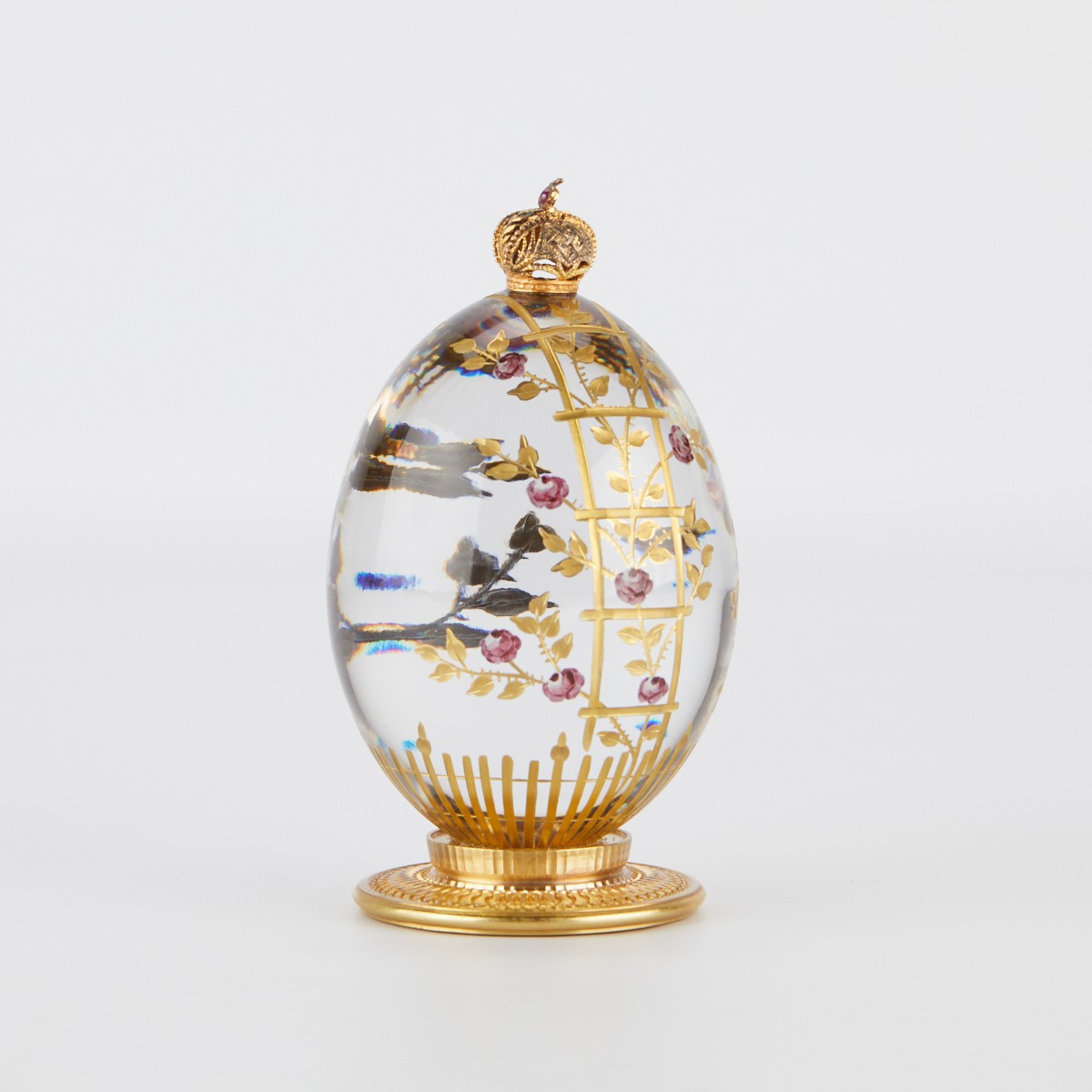 Theo Faberge Rose Garden Egg - Image 4 of 9