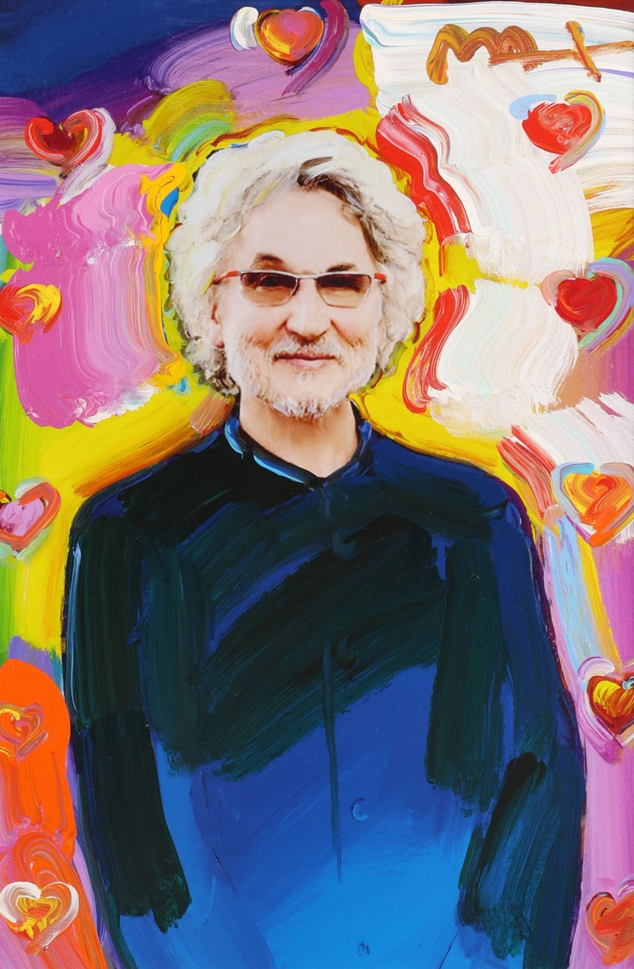 Peter Max Painting of Horst Rechelbacher