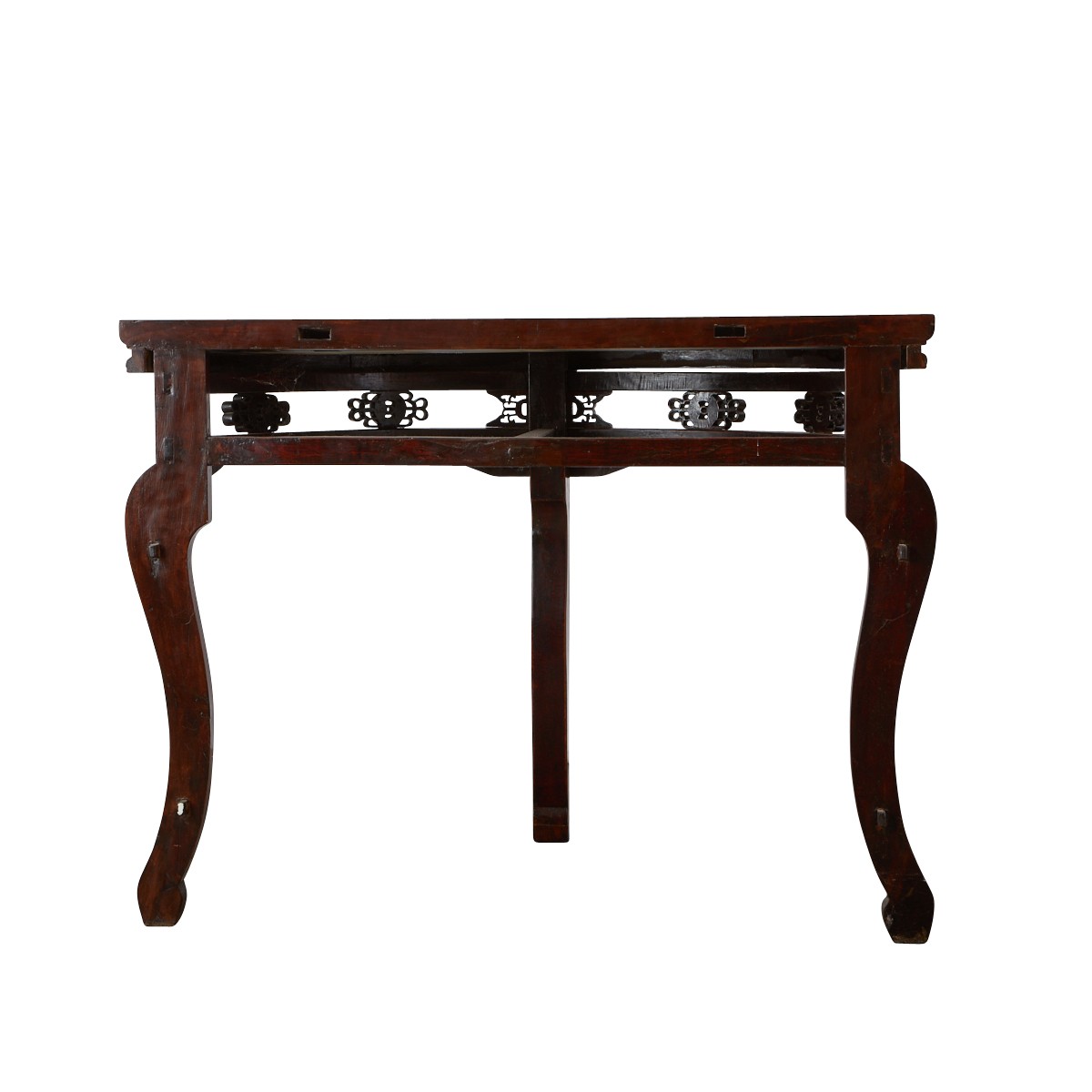 Pair of Chinese Hardwood Demilune Tables - Image 12 of 12