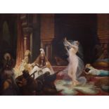 French School Orientalist Painting Women Dancing