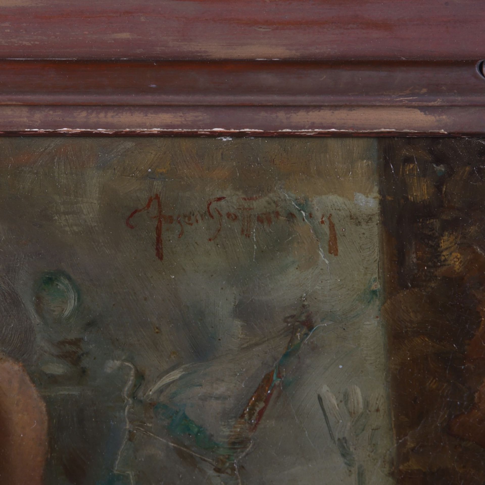 Eugene Ansen-Hoffmann Nude in Public Bath Painting - Bild 6 aus 6