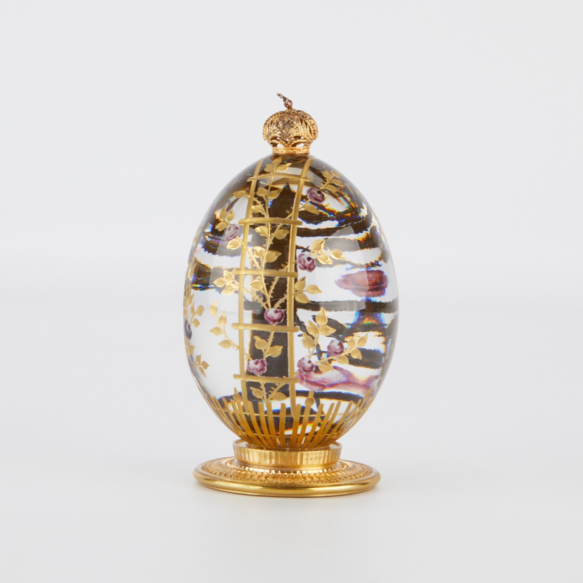 Theo Faberge Rose Garden Egg - Image 3 of 9
