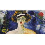 Unsigned Impressionist Oil Painting Woman