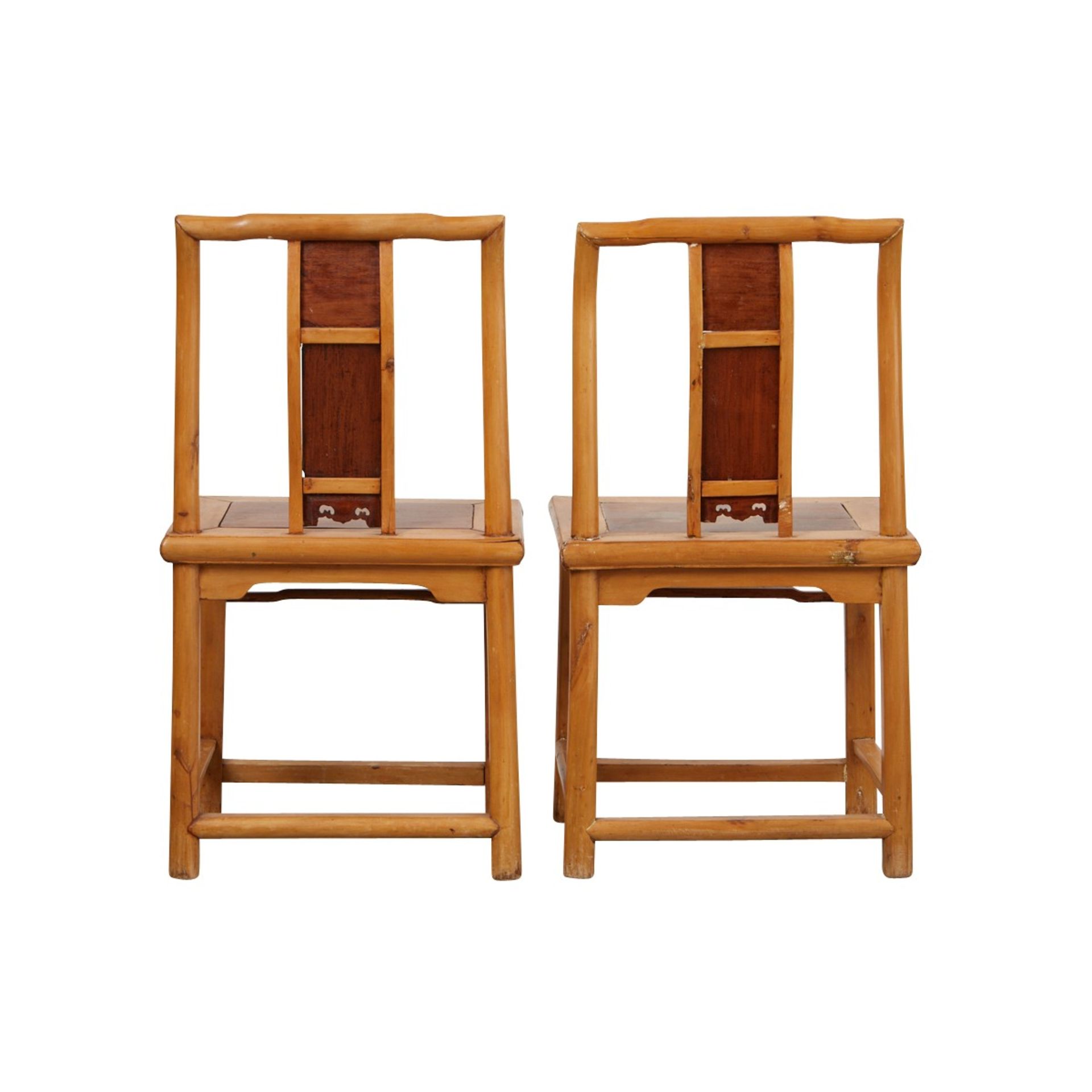 Pair of Chinese Hardwood Chairs - Bild 7 aus 14