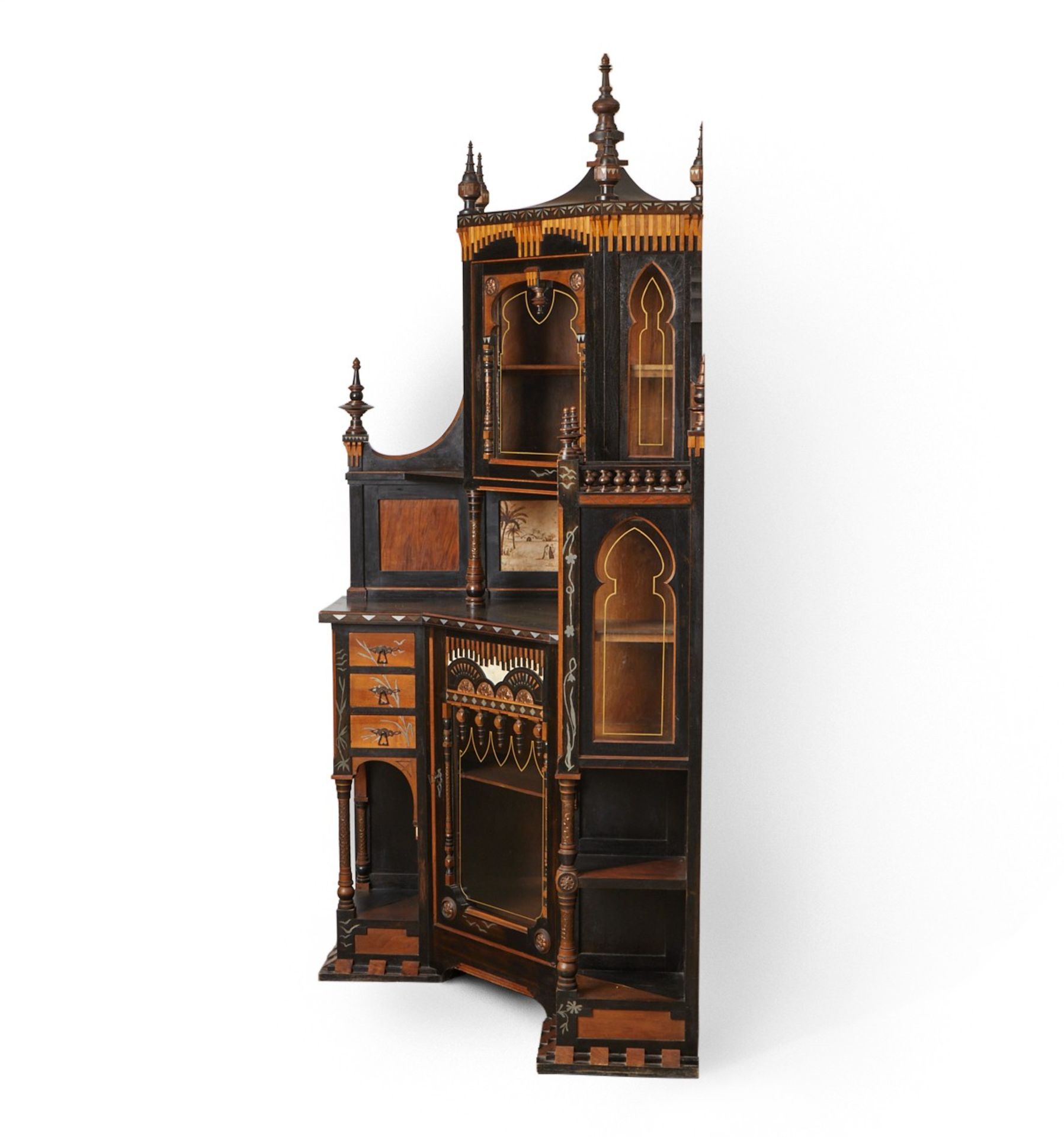 Carlo Bugatti Monumental Corner Cabinet - Bild 2 aus 12