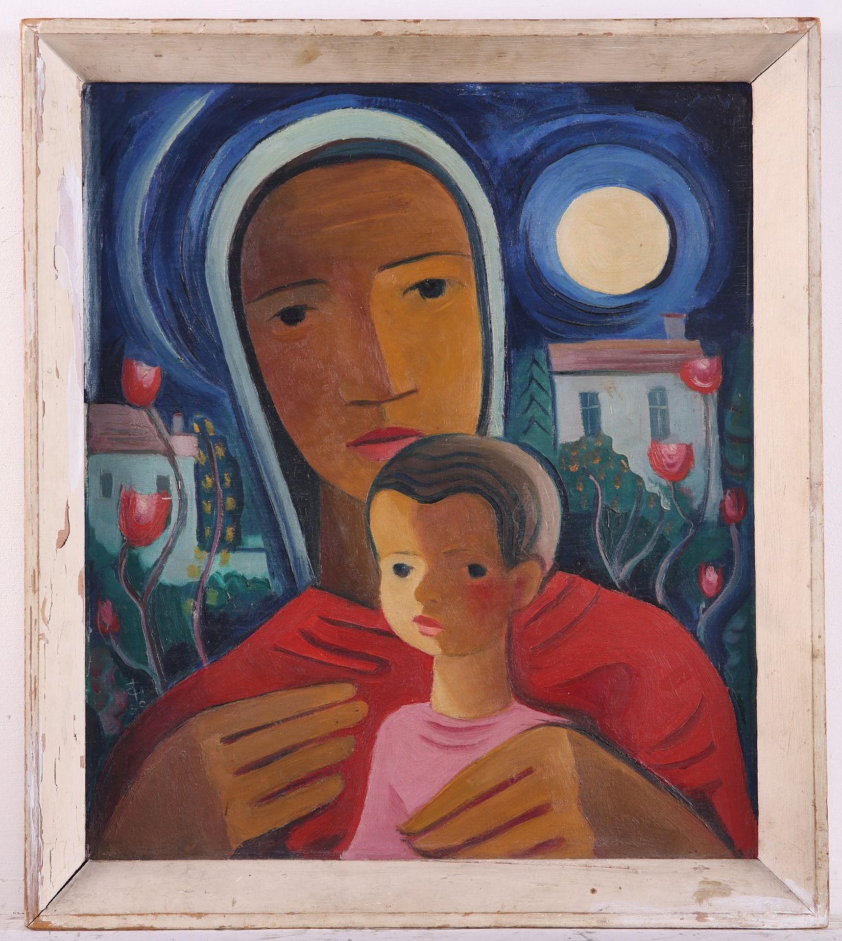 Carry Hauser Madonna & Child Oil on Panel - Bild 2 aus 5