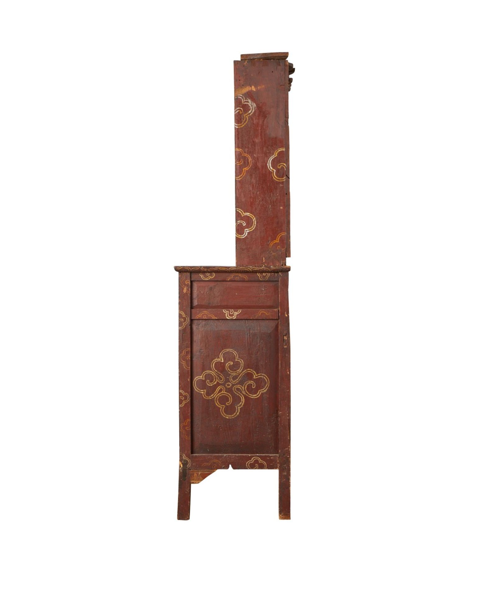 Tibetan Polychrome Reliquary Cabinet - Bild 3 aus 13