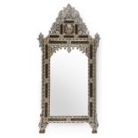 Large Syrian Mother of Pearl Inlaid Mirror