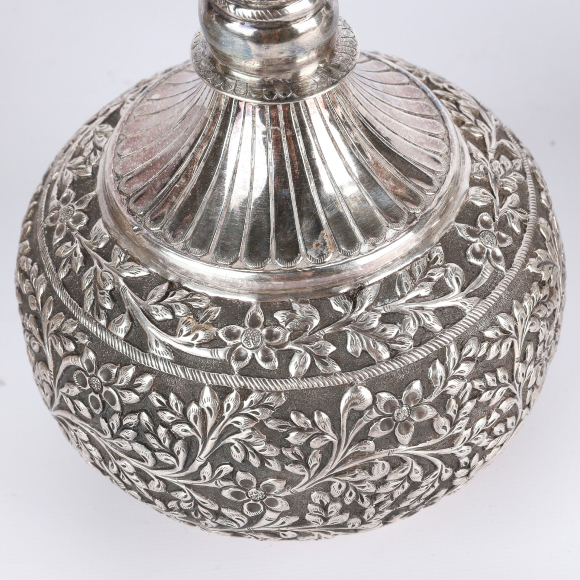3 Sterling Silver Indian Water Vessels - Image 10 of 13