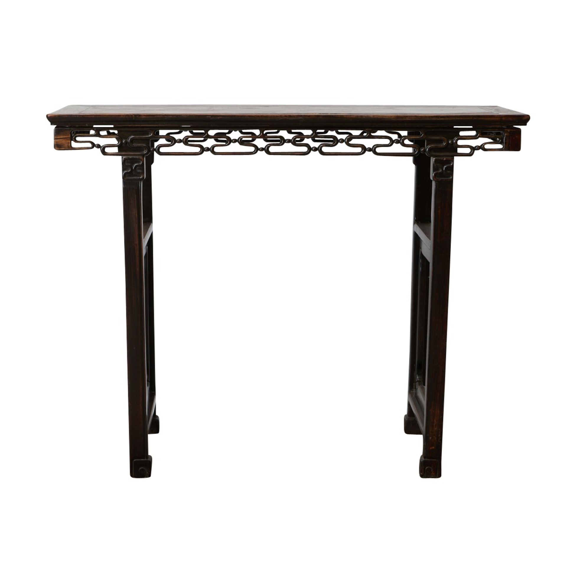 19th c. Chinese Hardwood Altar Table - Bild 6 aus 11