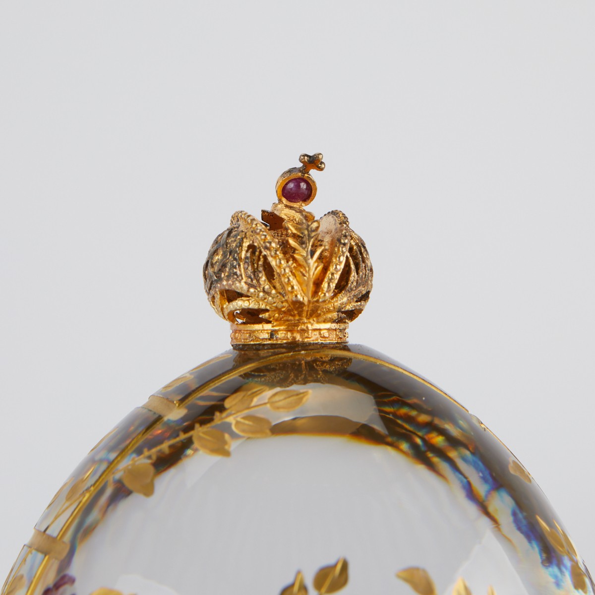 Theo Faberge Rose Garden Egg - Image 7 of 9