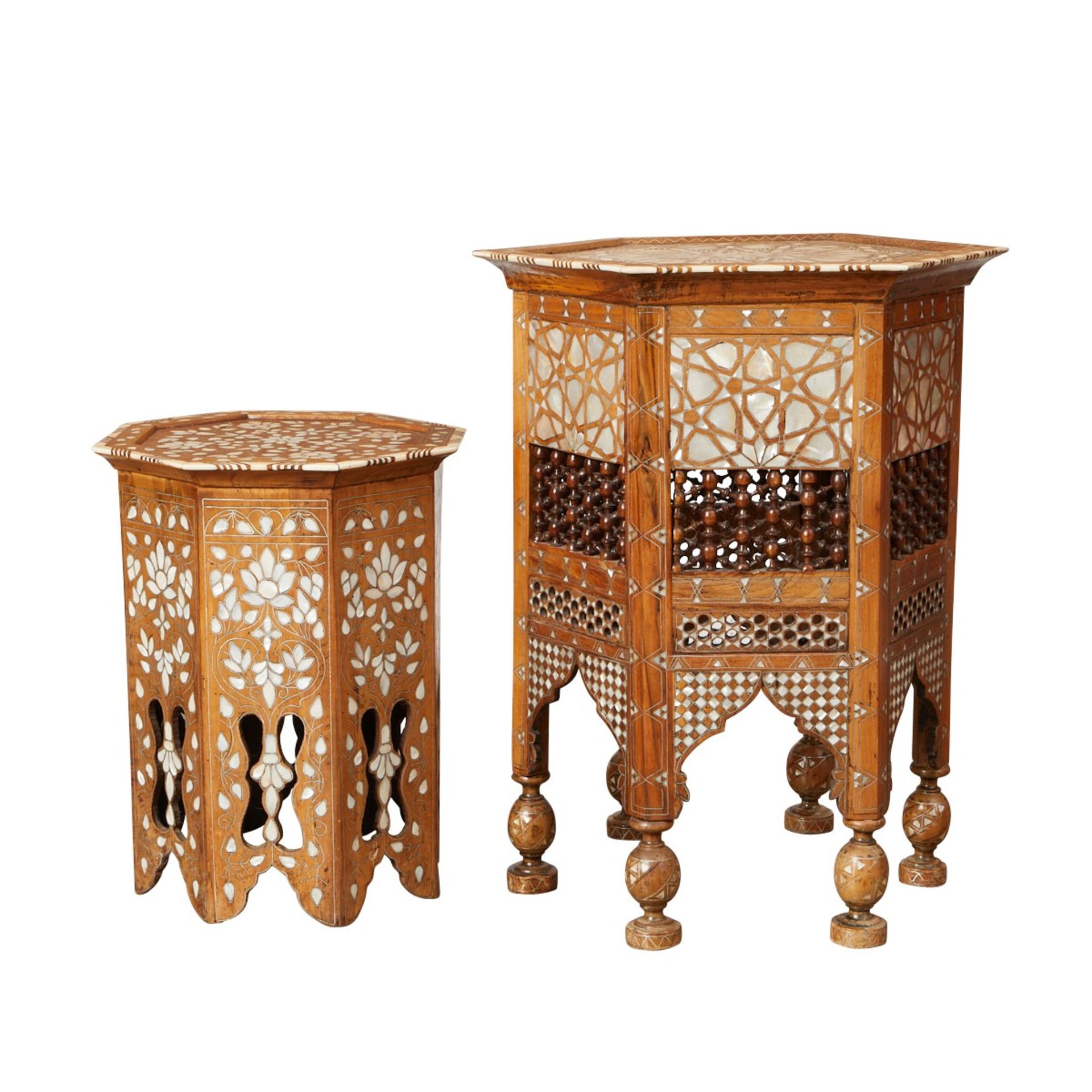 2 Syrian Mother of Pearl Inlaid Side Tables - Bild 3 aus 10