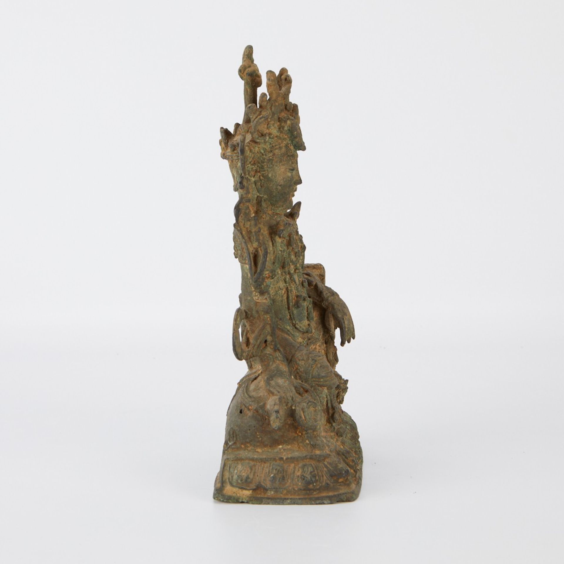 Tibetan Bronze Bodhisattva Manjushri - Image 8 of 11