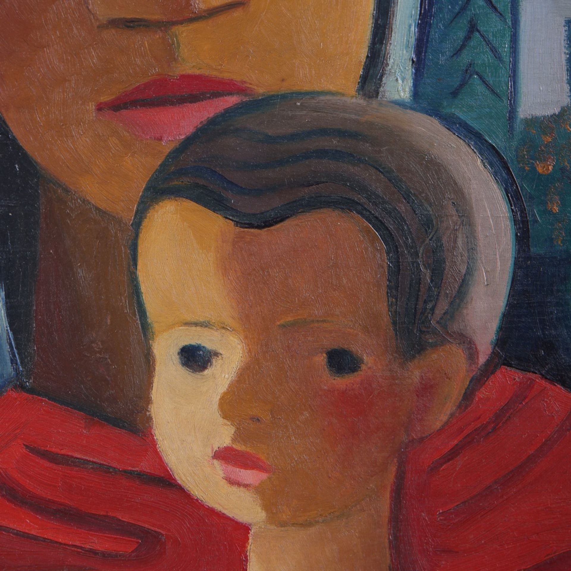 Carry Hauser Madonna & Child Oil on Panel - Bild 3 aus 5