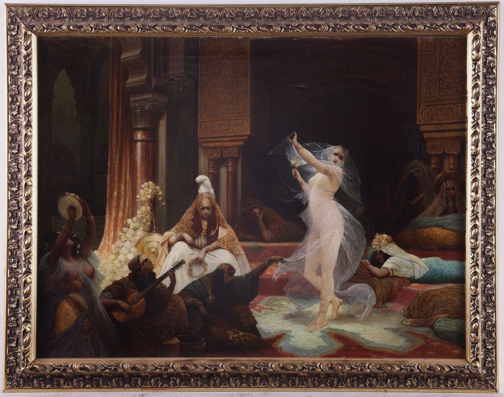 French School Orientalist Painting Women Dancing - Bild 2 aus 5