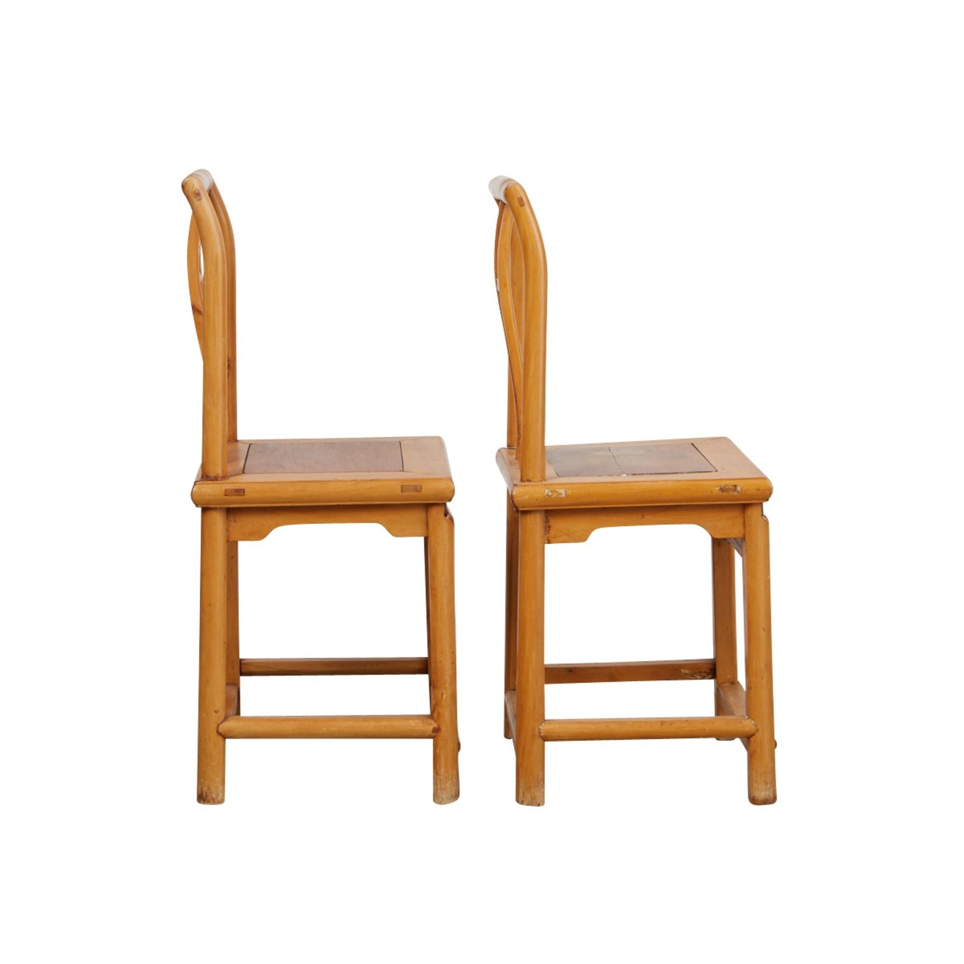 Pair of Chinese Hardwood Chairs - Bild 8 aus 14