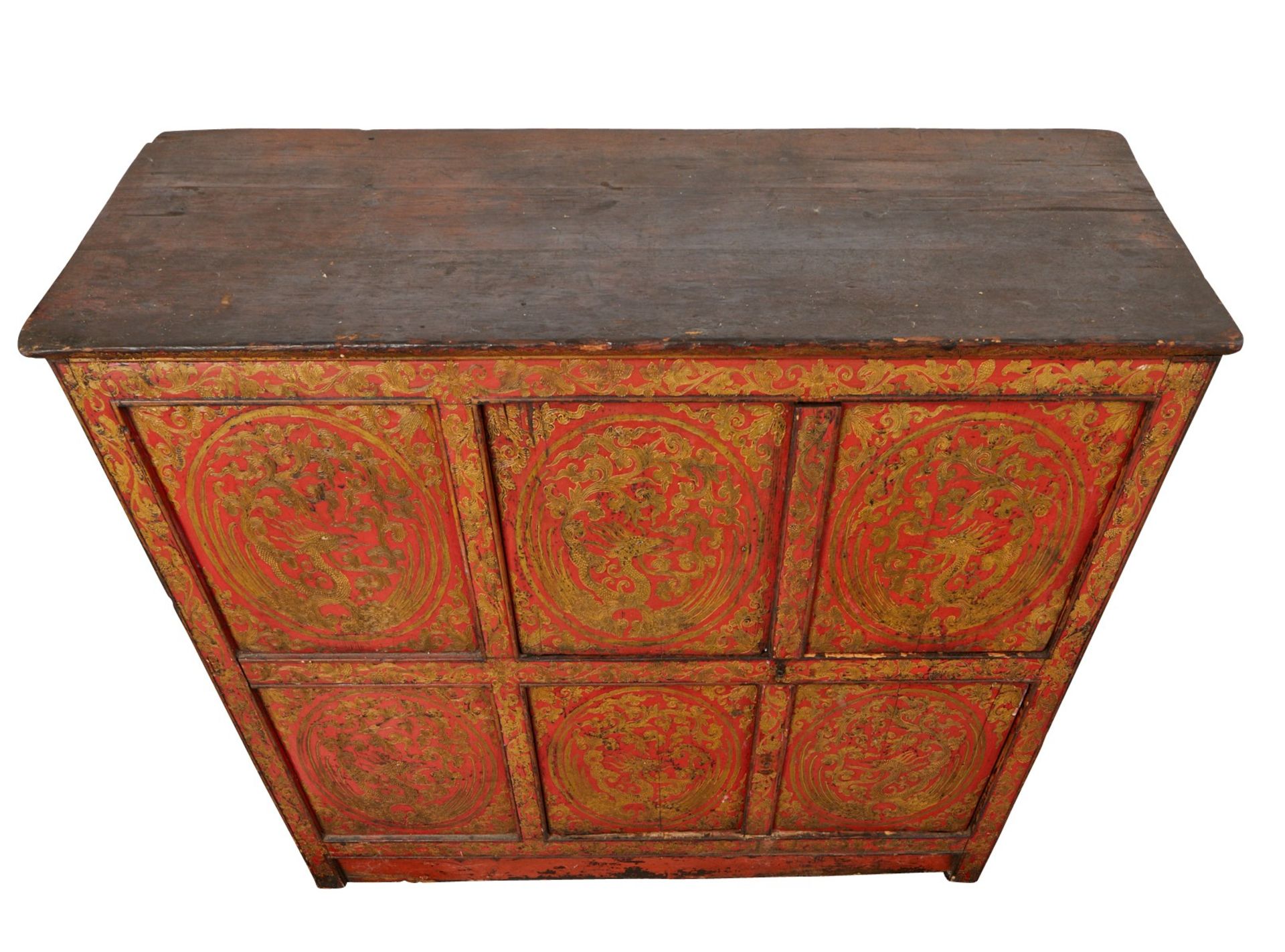 Tibetan Red and Gilt Cabinet - Bild 6 aus 7