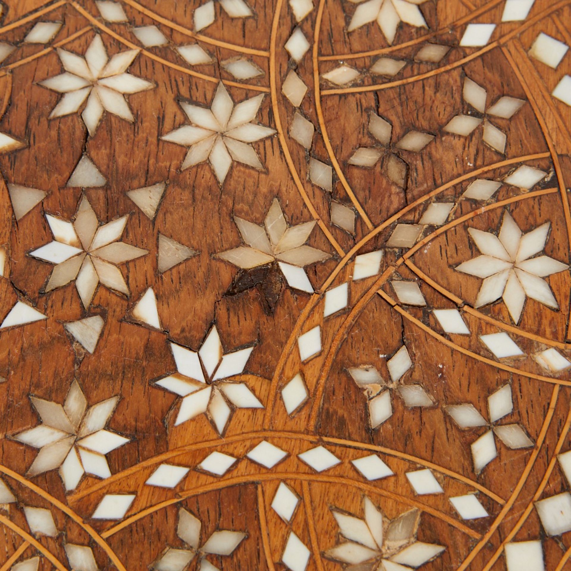 Syrian Mother of Pearl Octagonal Side Table - Image 7 of 8