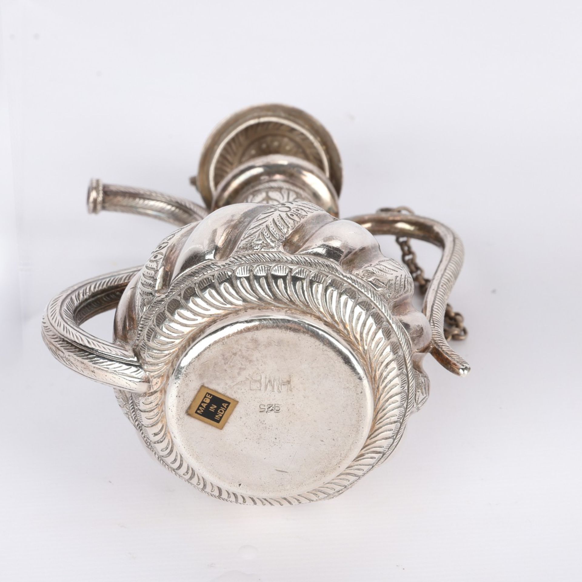 7 Miniature Silver and Sterling Indian Objects - Image 8 of 13
