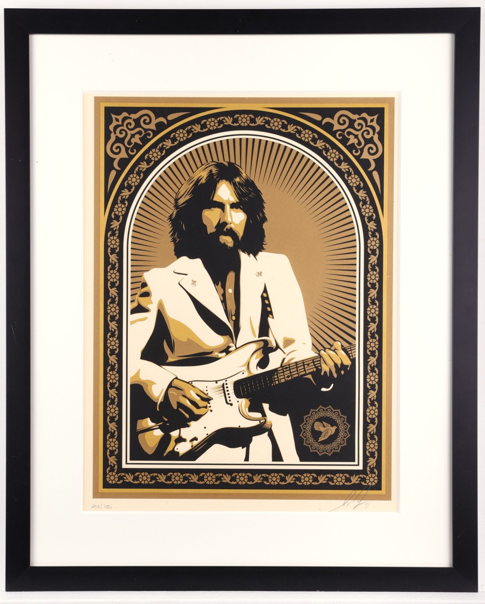 Shepard Fairey George Harrison Screenprint Signed - Bild 2 aus 6