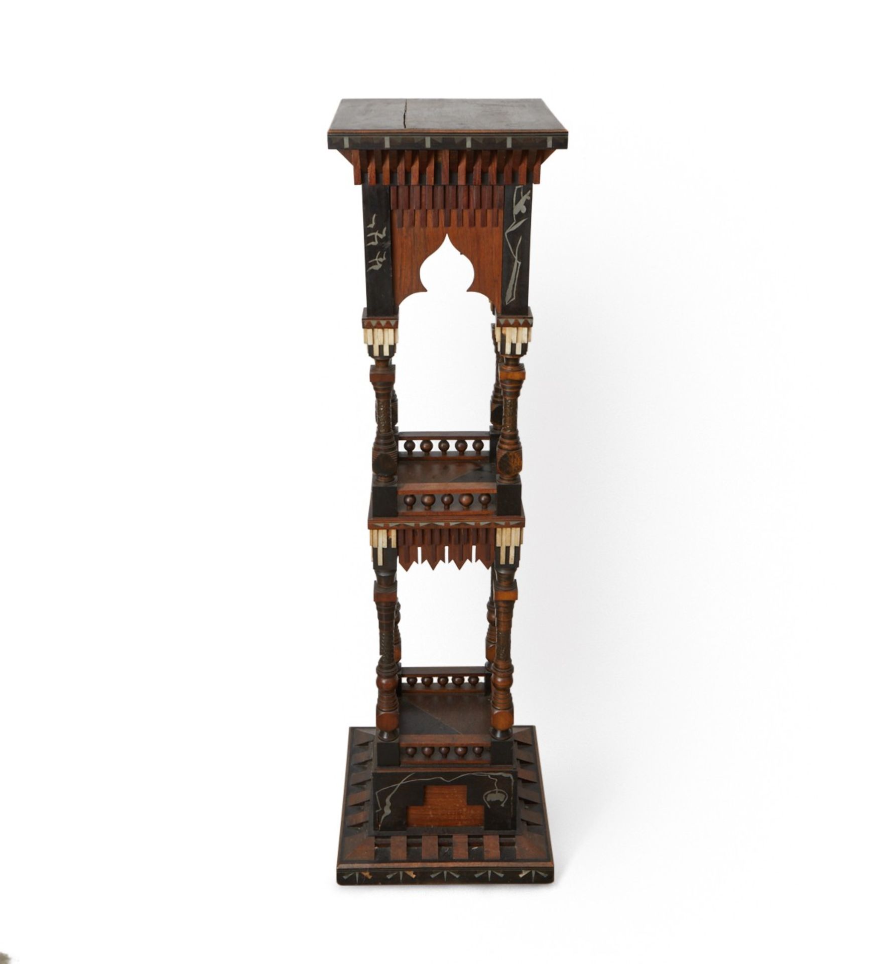 Carlo Bugatti Wooden Plinth or Stand - Image 6 of 12