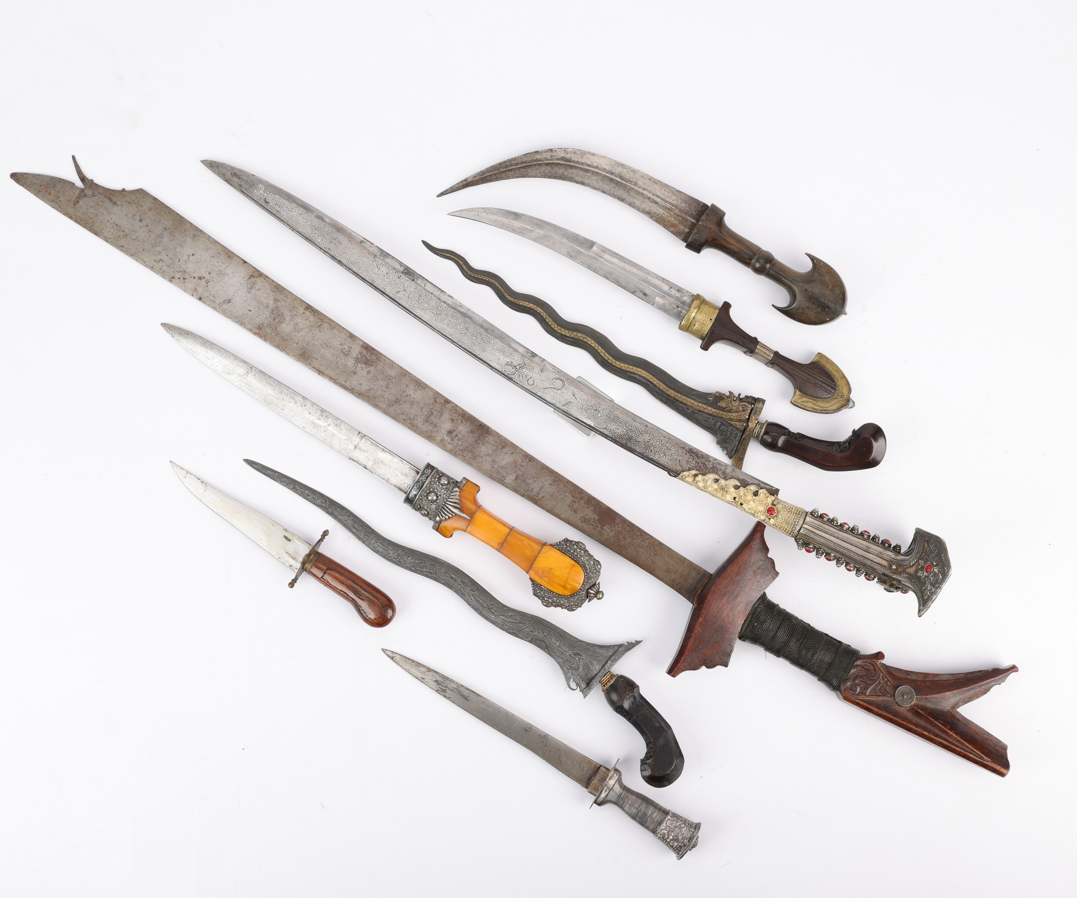 9 North African & Asian Daggers & Swords - Image 2 of 13