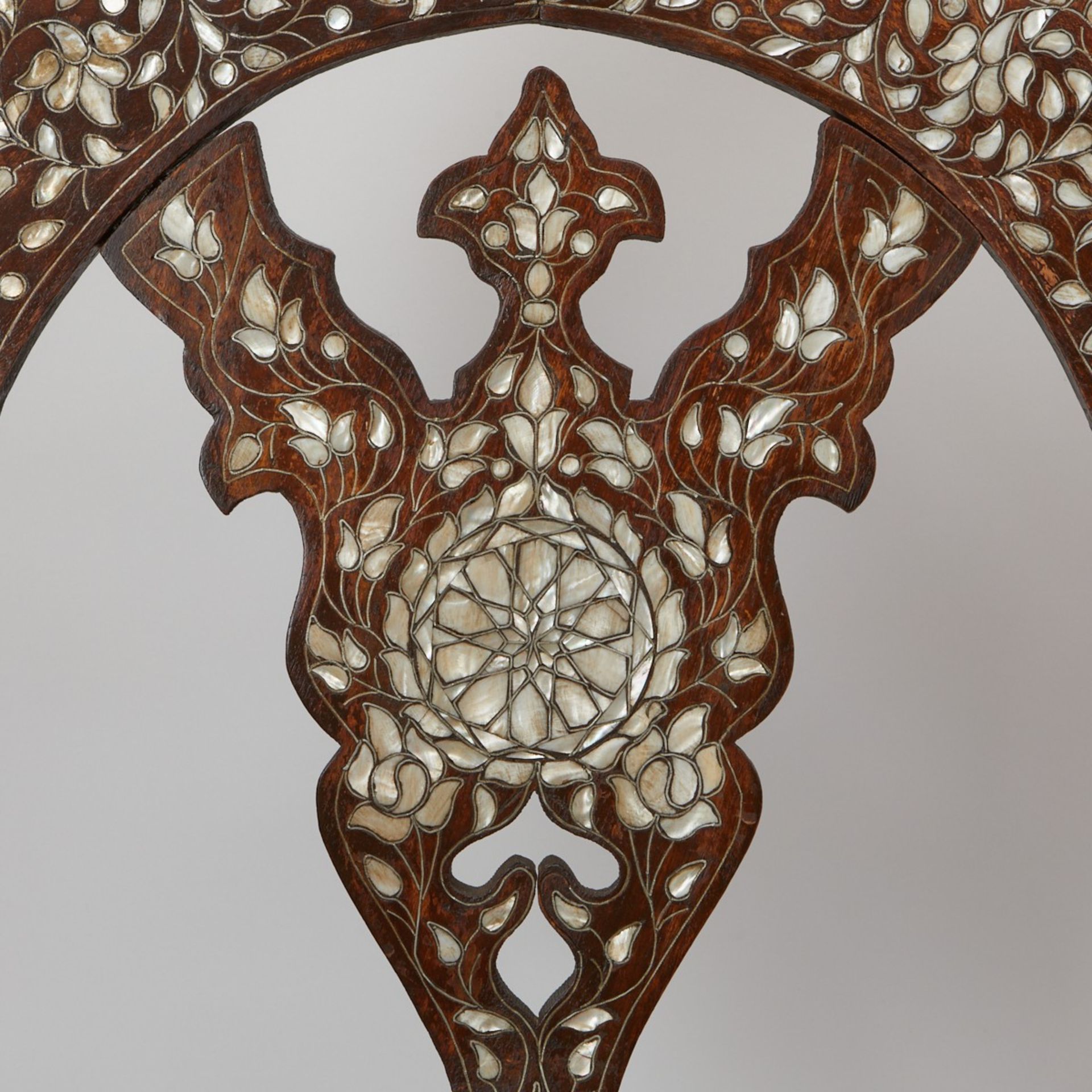 Syrian Inlaid Dagobert Folding Chair - Image 6 of 9