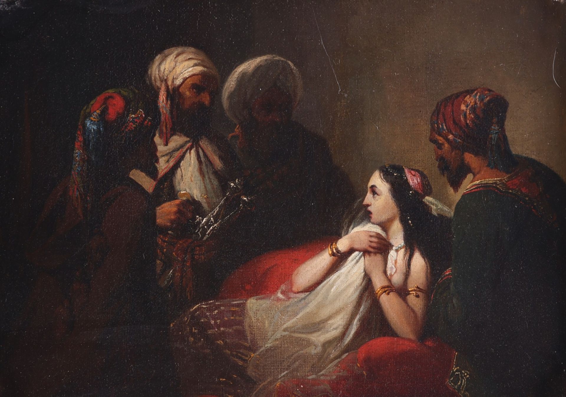 Nicolas Edward Gabe Small Orientalist Oil Painting - Bild 2 aus 9