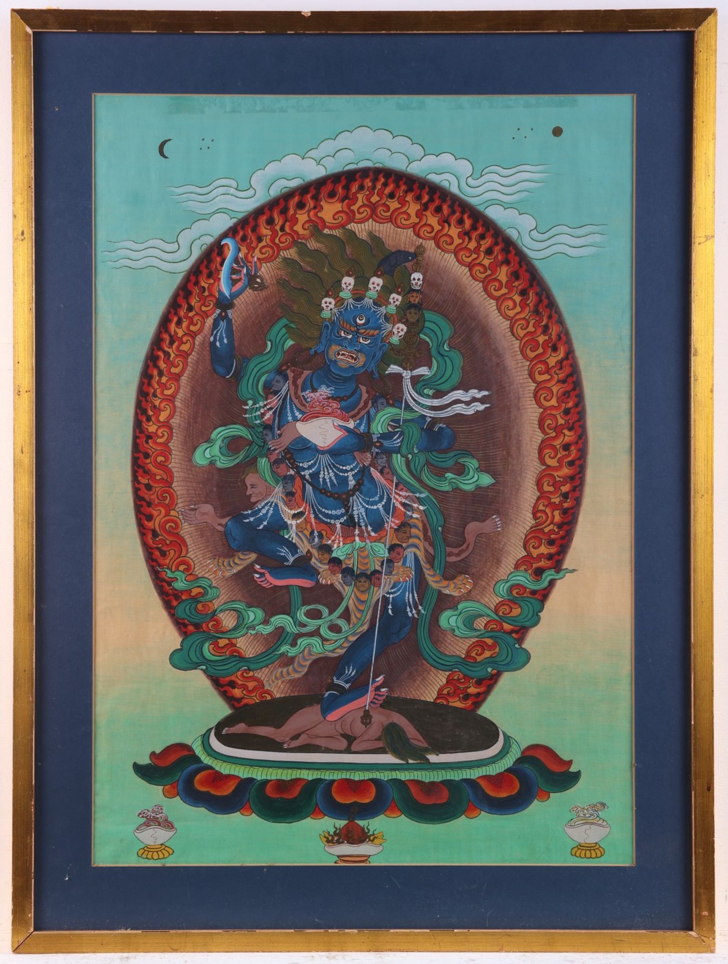 Contemporary Buddhist Vajrapani Thangka Painting - Bild 2 aus 4