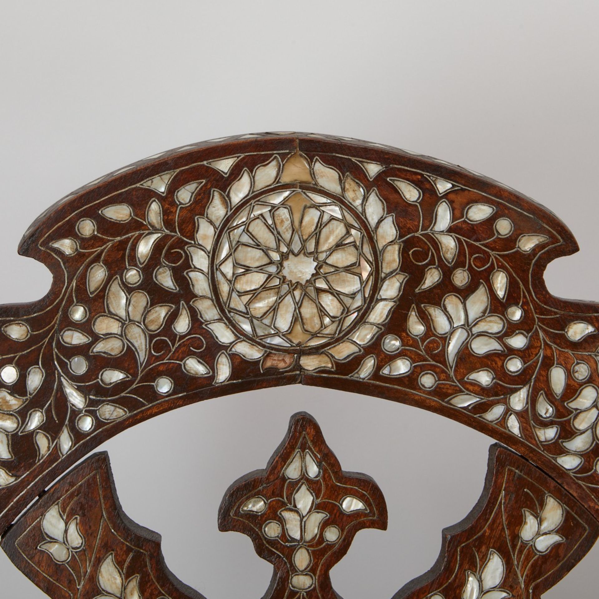 Syrian Inlaid Dagobert Folding Chair - Image 8 of 9