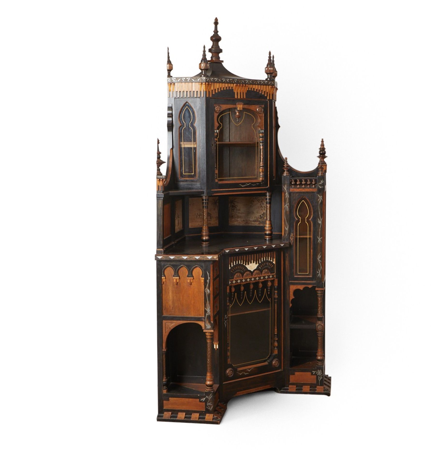 Carlo Bugatti Monumental Corner Cabinet - Bild 3 aus 12