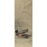 Matsumura Goshun Scroll Painting of Ducks