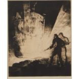 James Allen "Teaming Ingots" Etching