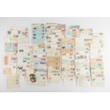 Large Group Postally Used Envelopes and Stamps