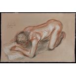 Paul Cadmus Nude Figure Crayon on Paper