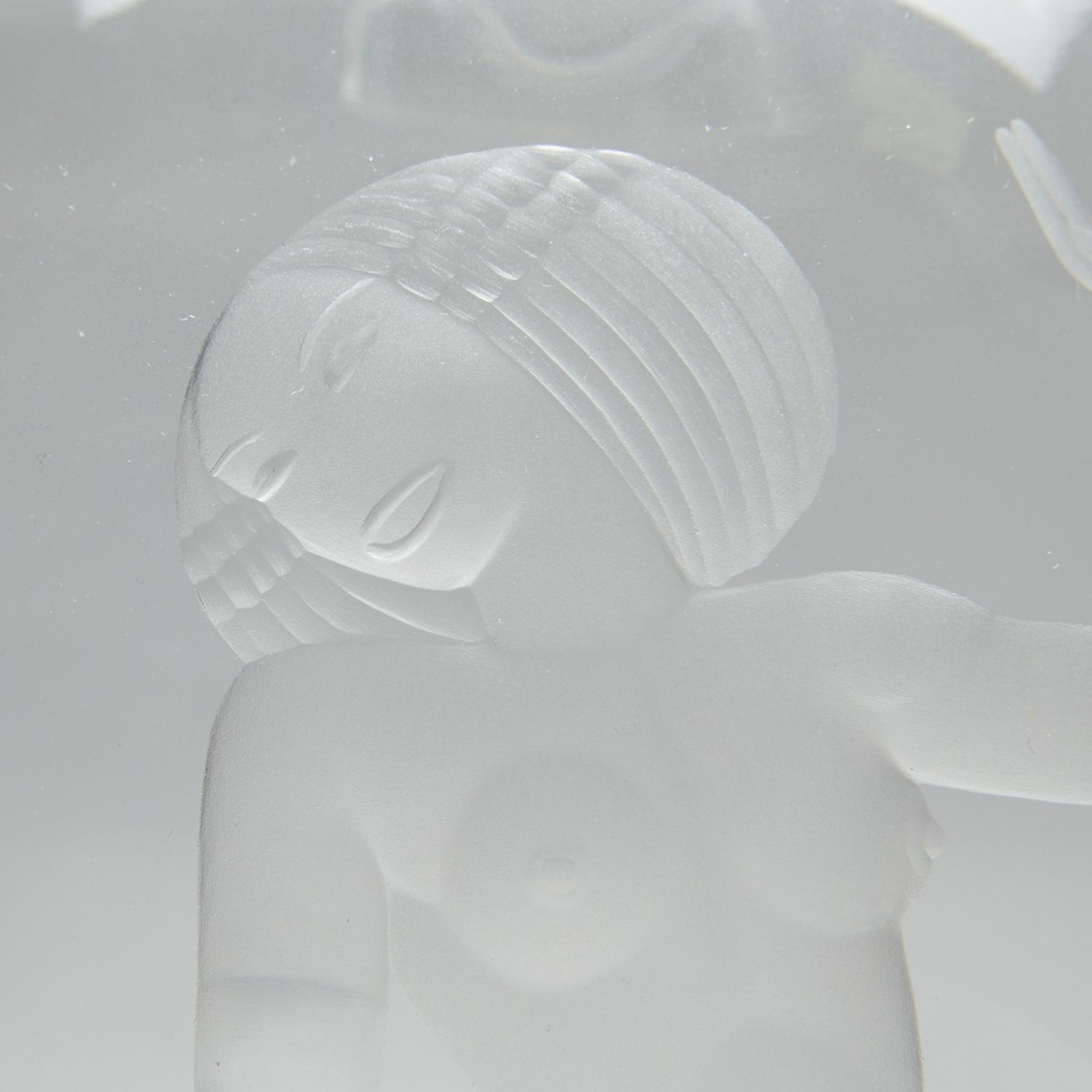 Lindstrand Orrefors MCM Glass Vase w/ Nude - Bild 5 aus 7