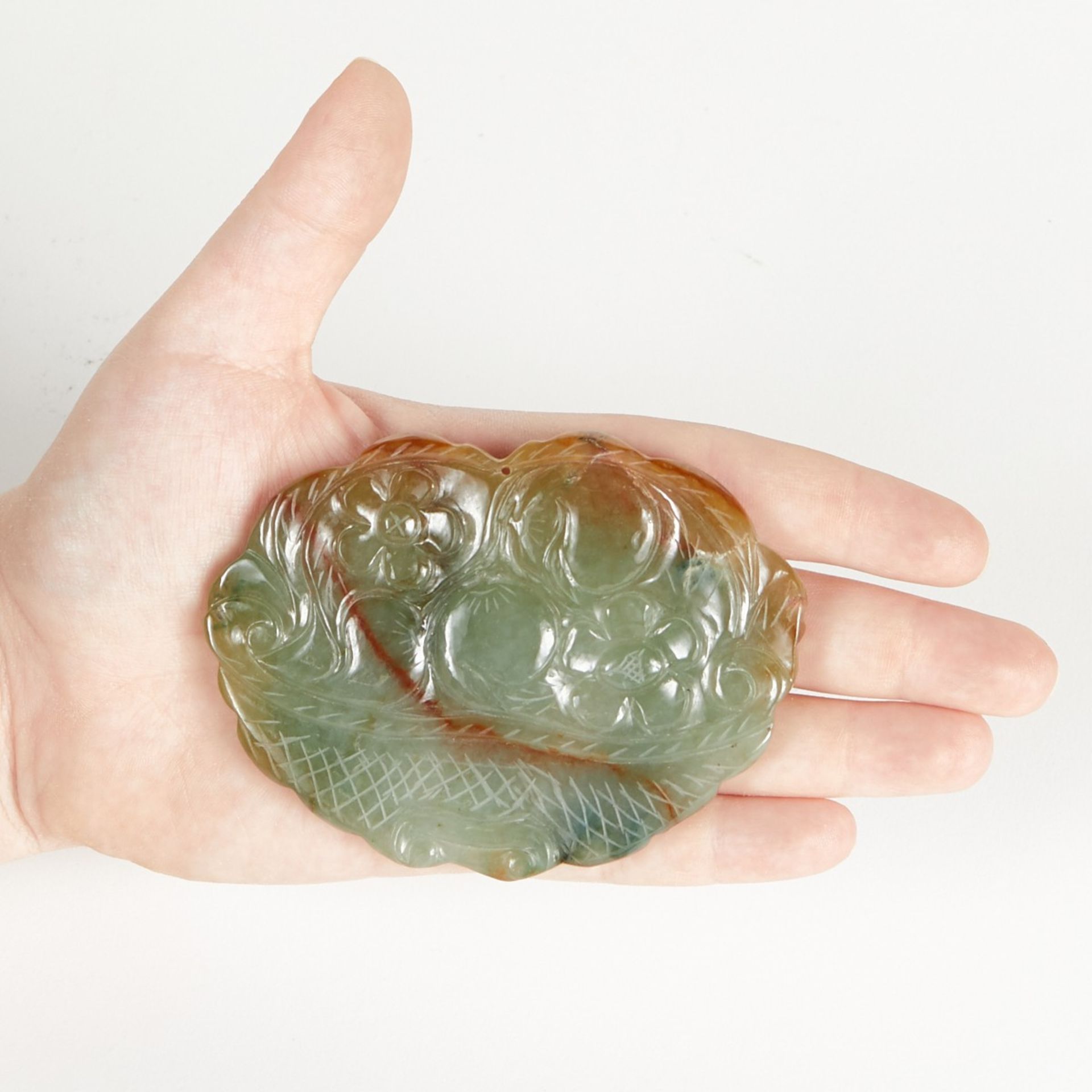 Pair of Modern Chinese Jade Plaques on Stands - Image 7 of 8